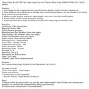 2012–2014 Toyota Hilux Vigo KUN26 SR SR5 Workmate hinten LED Rücklicht Lampe Paar Rauch