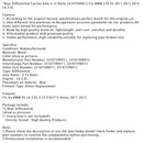 2012 2012 2013 BMW E70 X5 L6 3.0L Diferenciální osa zadní nápravy 3.15 Překlad 33107590911 33107590912