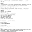 1998-2005 AUDI A6 S6 C5 AVANT High Level Third Brake Stop Light 4B9945097A