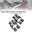 2021-2024 Aprilia RSV4 Untere Seitenverkleidungen Volle Bauchwannenplattenabdeckung