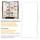 5304507199 Vedação da porta do congelador para Kenmore Fridge AP6037262 5304507208