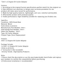 35611 LS Motorölkühleradapter