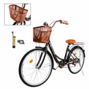 7rychlostní 26" paprskové kolo cruiser jízdní kolo dámské kolo dívčí městské kolo černé