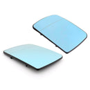 Blau Beheizte Links &amp; Rechts Fahrer Seite Flügel Spiegel Glas Für BMW X5 E53 1998-2006