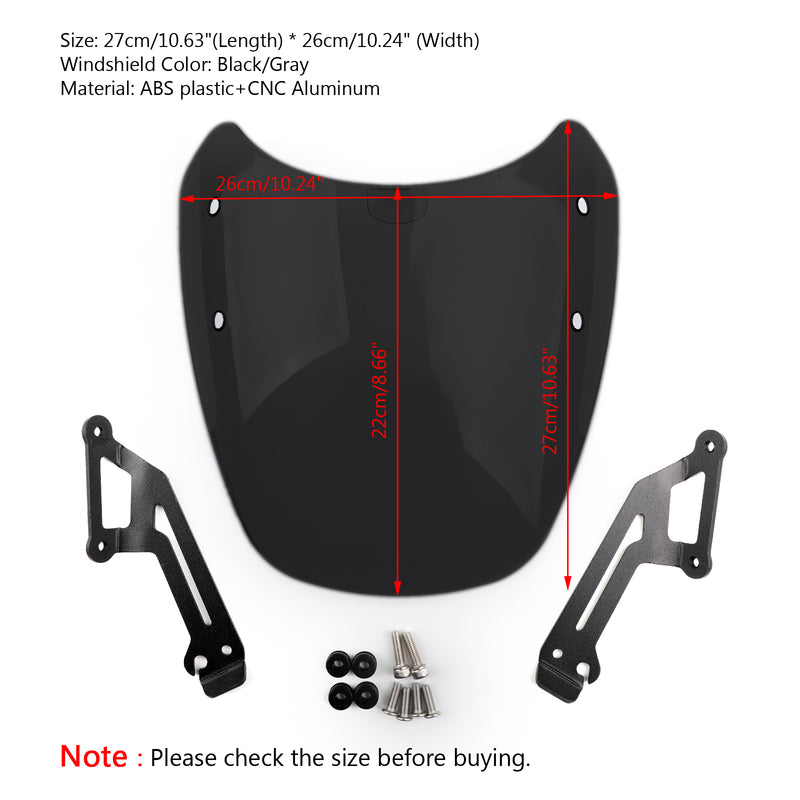 Motorrad Windschild Windschutzscheibe für Ducati Scrambler 2015-2018