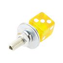 M6 Kunststoff Custom Kopf Würfel Nummernschild Rahmen Schrauben Bolzen Hardware Gelb X2