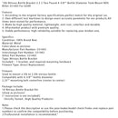 2lb Nitrous Flaschenhalterung 2,5 2 Zwei Pfund 4-3/8"" Flaschendurchmesser Tankhalterung