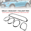 2014–2021 Mini Cooper F55 F56 F57 Schwarzer Kühlergrill Scheinwerfer Rücklichtblende