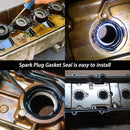 6-teiliges Zündkerzenrohrdichtungsset für Jeep Wrangler Cherokee 2012–2024 (Teilenummer: 5184778AB)