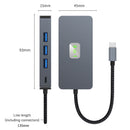 9 in 1 TYP-C auf RJ45 (Gigabit) + USB 3.0 * 3 + HDMI + USB-CS-Daten + PD100W + SD/TF iPad Pro