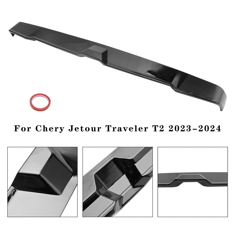 2023-2024 Chery Jetour Traveler T2 Czarny tylny spoiler dachowy o wysokim połysku