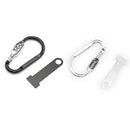 Hjälmlås T-stång passar upp till 1 1/2 tums styre motorcykel cykel skoter krom