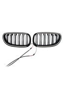 2 stk blank sort sport nyre gitter til BMW E60 E61 520i 530i 2004-2009