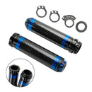 7/8 ""/22Mm Motorrad Lenker Handgriffe Carbon Universal Grün Für Motorrad Silber
