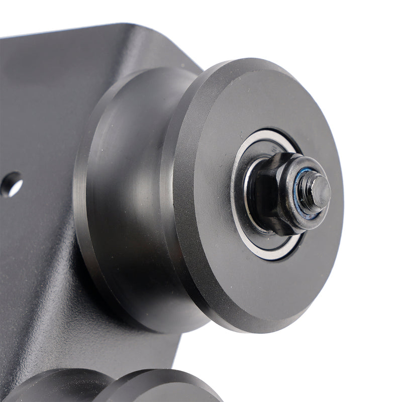 6.6 Foot Round Tube Aluminium Library Slider Ladder Maskinvaresett med brems