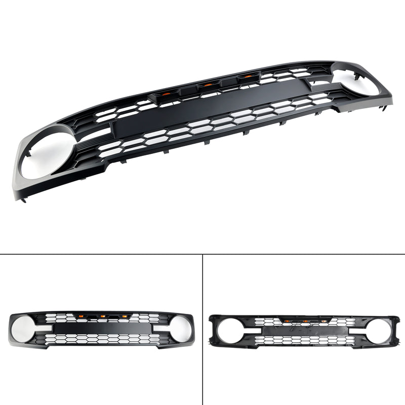Schwarzer Frontgrill mit LED-Licht passend für Ford Bronco 2021–2023