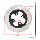 NEUER hinterer Bremsscheibenrotor 220 mm für Motomel Skua 250 / Brava Aquila 200