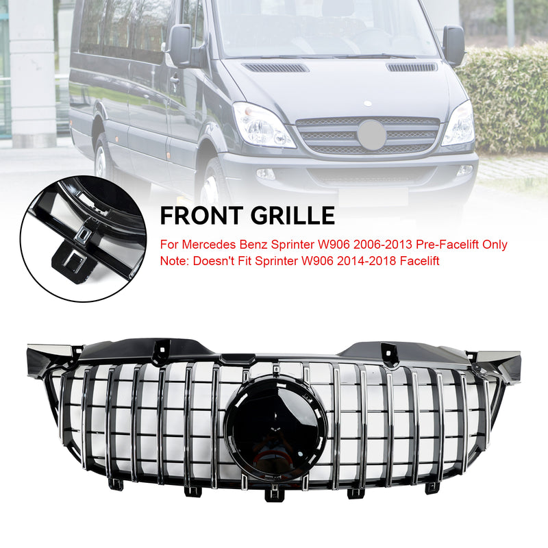 2006–2013 Frontgrill Chrom – passend für Mercedes-Benz Sprinter W906 Pre-Facelift