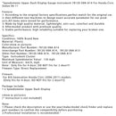 2006-2011 8. Generation Honda Civic Tachometer oberes Armaturenbrett Anzeigeinstrument