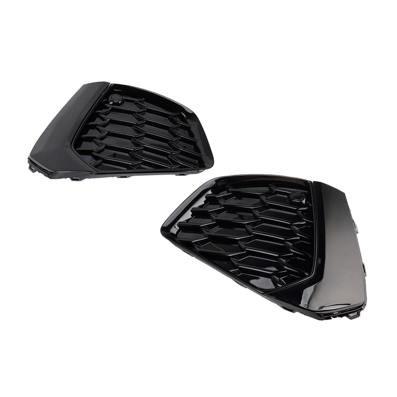 Schwarze Front Honeycomb Nebelscheinwerfer Kühlergrill Abdeckung Fit Audi A3 S-line 2021-2023