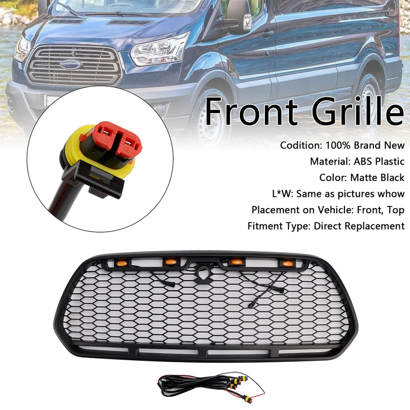 2015–2018 Ford Transit Mk8 Raptor LED-grillillä etulattialla, Matt Black