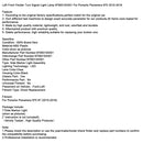 2010–2016 Porsche Panamera 970 rechts vorne Kotflügel Blinker Licht Lampe 97063104401