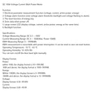 DC 100A 100V Digital LCD Spænding Display Voltmeter Amperemeter Wattmeter