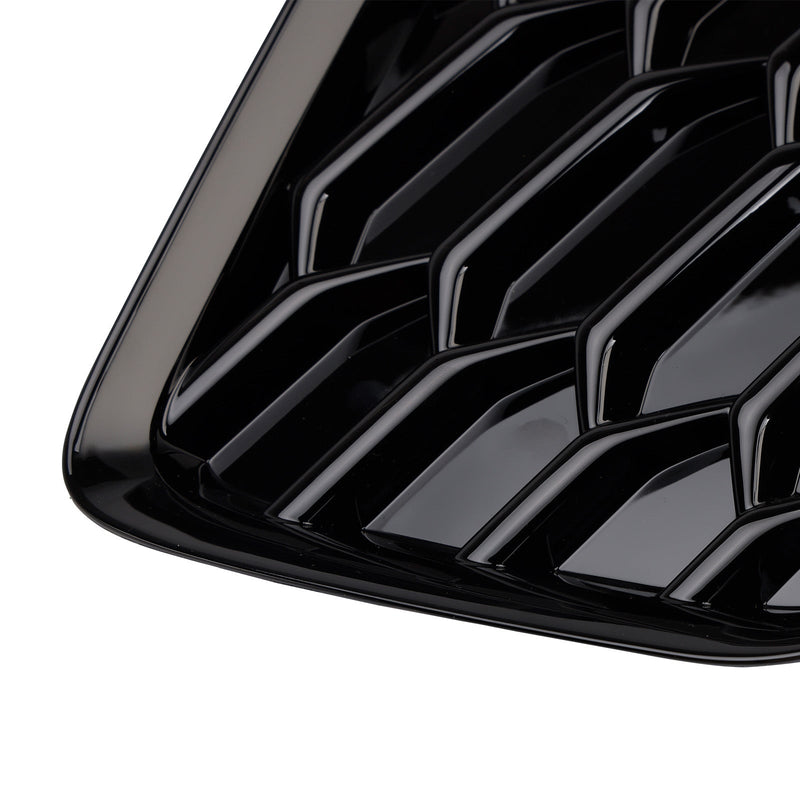 Schwarze Front Honeycomb Nebelscheinwerfer Kühlergrill Abdeckung Fit Audi A3 S-line 2021-2023