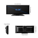 10,26"Sistema de navegação automotiva portátil com Bluetooth, função CarPlay sem fio e câmera AHD.