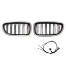 01.2009-10.2016 BMW 5 Série F10 Limousine ledviny Shock Bar Grill, černý lesklý, 51137203649, 51137203203