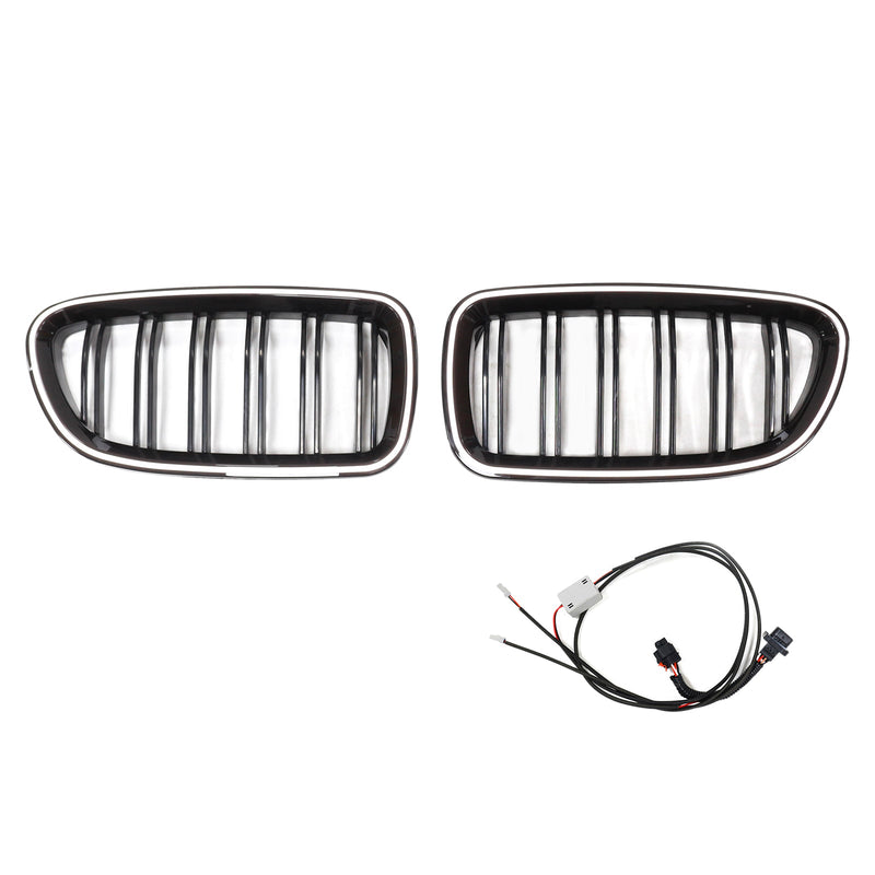 11.2009-02.2017 BMW 5 -sarja F11 Touring Munuaisten ritiläpuskuri Grille Black kiiltävä 51137203649 51137203203