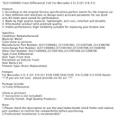 Mercedes S CL E 221 216 212 S500 S450 S320 216 CL500 212 E350 4MATIC framaxel Differential 2.65 A2213300402