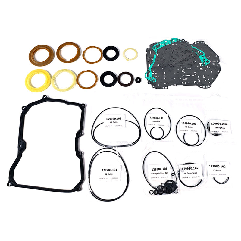 2003-2009 TT (1,8L, 2,0L, 3,0L) 09G Sada pro přestavbu převodovky Master Rebuild Kit Sada těsnění spojky TF60SN
