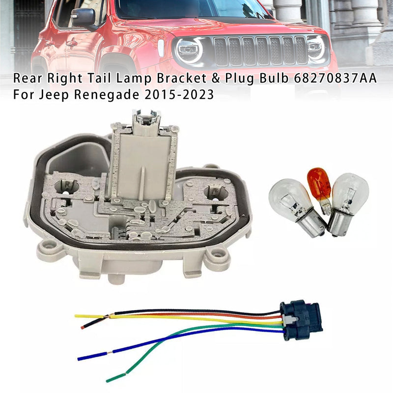 2015-2023 Jeep Renegade Rücklichthalterung hinten rechts und Steckerbirne 68270837AA