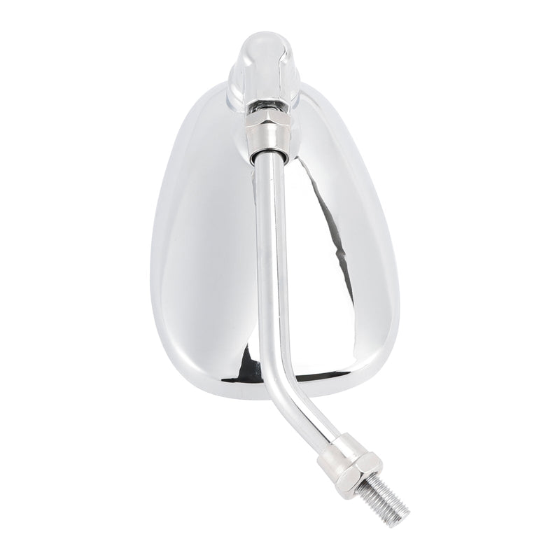 Paar schwarze M10-Rückspiegel für Yamaha V-Star XVS650 1998-2004 XVS1100 00-09