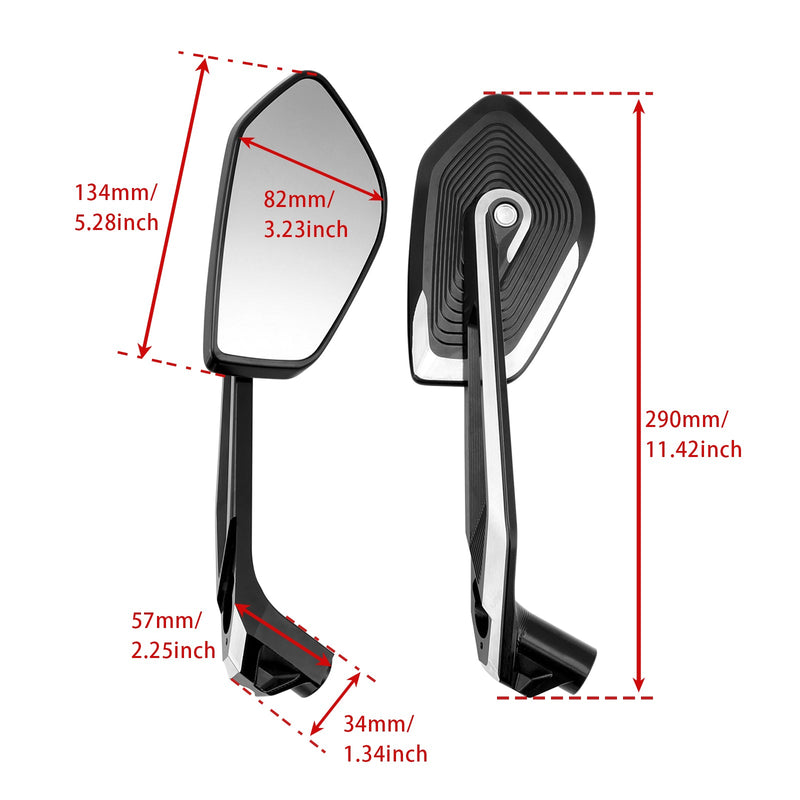 2018-2025 BMW R 1250 GS Adventure (K51) Pair Mirrors 51168406497 51168406498