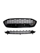 2018–2021 Ford Focus MK4 ST Style Schwarz Frontstoßstangengrill Untergrill