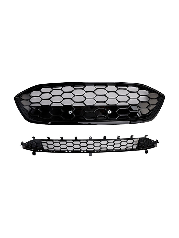 2018–2021 Ford Focus MK4 ST Style Schwarz Frontstoßstangengrill Untergrill