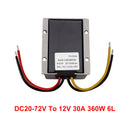 Vandtæt DC 20-72V til 12V 30A 360W Stor-down Power Converter Controller
