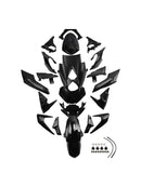 2020-2022 Street Triple 765 R/RS Carenagem sem pintura moldada por injeção