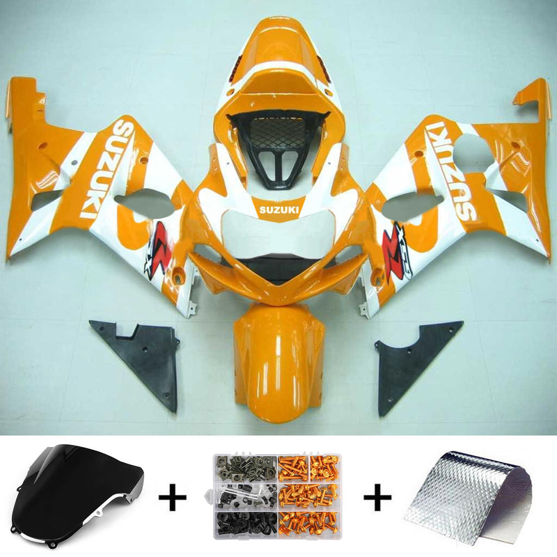 2000-2002 Suzuki GSXR1000 K1 K2 salgssett for injeksjon karosseri plast ABS