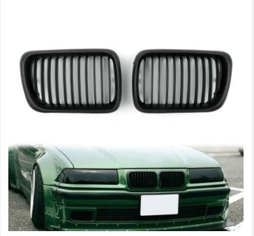 Matowa czarna przednia kratka nerkowa z siateczką do BMW E36 1997-1999 3 Series