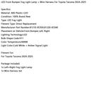 2024-2025 Toyota Tacoma LED Front Bumper Fog Light Lamp + Wire Harness