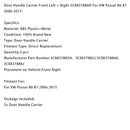 2006–2015 VW Passat B6 B7 Türgriffträger vorne links + rechts