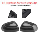 Side Mirror Covers Rearview Housing Carbon for BMW F15 X5 F16 X6 X4 F26