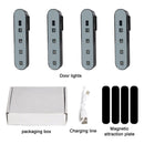 4Pcs Car Door Decoration Safety Light Warning Flashing Automatic Sensing Light