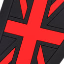 Knieschoner für Benzintanks – Union Jack – Rot – Tankpads für Retro-Café-Racer