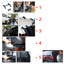 2007–2021 Toyota FJ Cruiser Heckklappenleiter-Kit, linke Seite