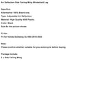 2018–2024 Honda Goldwing GL1800 Windabweiser Seitenverkleidung Flügel Windschutzscheibe Bein