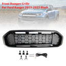 Černá mřížka předního nárazníku pro Ford Ranger T8 2019-2023 W/LED světlo